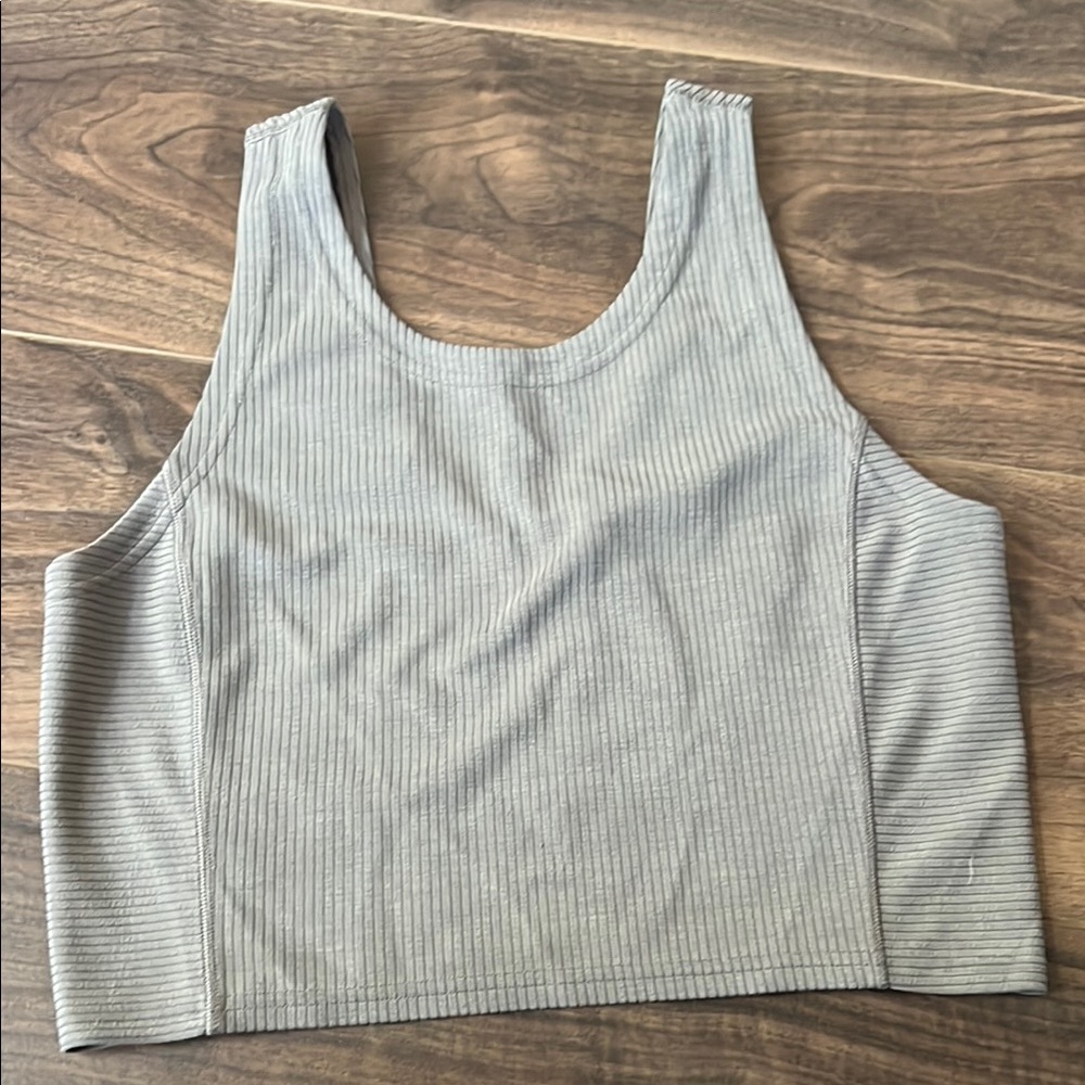 Lululemon Athletica Green Ribbed Top - Picture 3 of 3